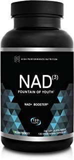 HPN NAD3 Clinical NAD+ Booster, Cellular Health & Natural Energy - NAD Supplement for Healthy Aging, Metabolic Support, NRF2 & Longevity, Nicotinamide Riboside & NMN Alternative, 120ct, 60-Day Supply