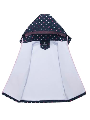 Image of SaphiRose Kids Waterproof Rain Jacket Mesh Lined with Removable Hood | Lightweight rain coat, windproof, breathable, school, camping, travel, outdoor play, boys and girls