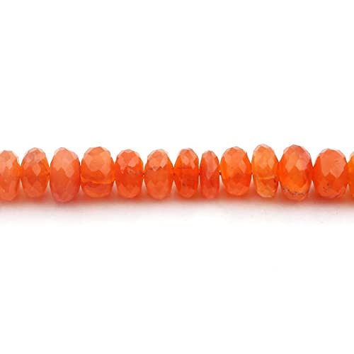 Carnelian faceted rondelles de 9-12mm pour fabriquer vos bijoux d'été
