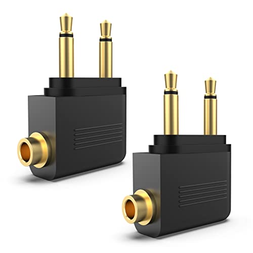 Adaptateur avion pour casque : résoud le problème des prises double jack en vol