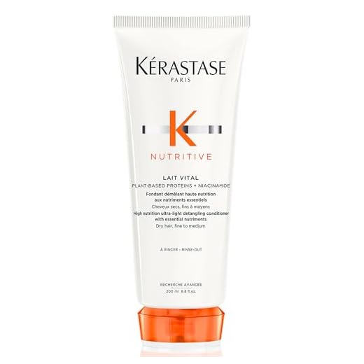 Kérastase Nutritive Lait Vital Condicionador, Para Cabelos Secos e Finos, Nutrição Intensa e Hidratação por 72h, Desembaraça e Suaviza os Fios, 200ml