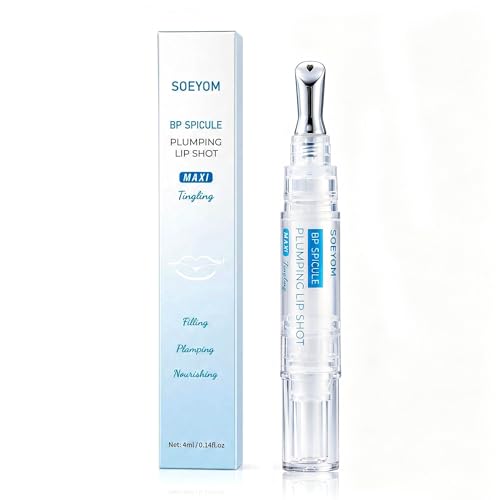BP Spicule Plumping Lip Shot Micro Needle Instant Lip Filling Serum Nourishing Moisturizing Non-Greasy Lip Plumper Portable Lip Care Cosmetic 0.14 FL.OZ 1 PCS