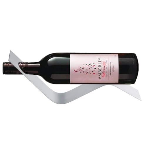 Portabottiglie singolo in acciaio inox da tavolo