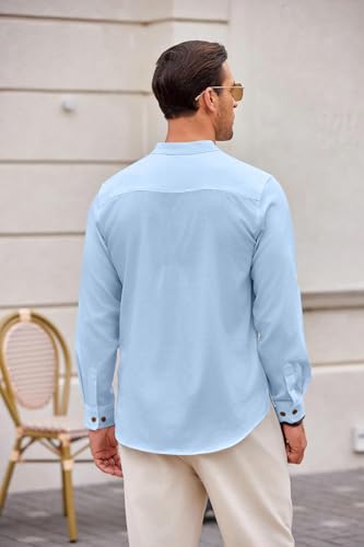 Image of Zombom Men's Kurta || Chinese Collar Long Sleeves || Straight Hip Length Kurtas || Short Kurta for Men || for Festival || Function || Occasion Wear Fancy Kurta for || Best Gifts for Men