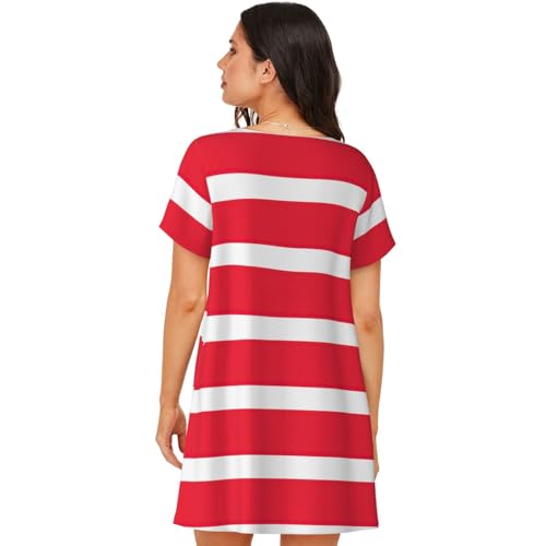 Chemise de nuit légère avec imprimé autrichien pour des nuits d'été douces et confortables