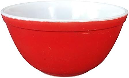 Vintage Pyrex Primary Color RED Nesting Mixing Bowl, #402 1.5 Qt image 2