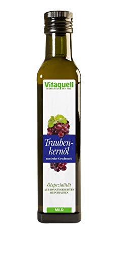 Vitaquell Traubenkern-Öl, 250 ml aus sonnengereiften Weintrauben Cover