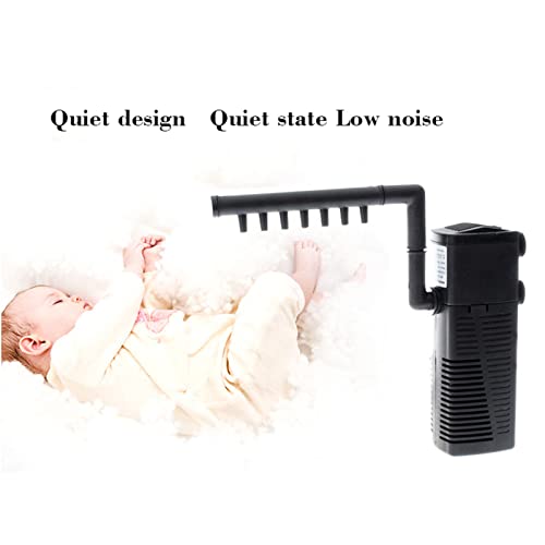 SOUSLOW Pompa sommergibile con Filtro per Acquario 3 in 1 con Asta di spruzzatura, Pompa con Filtro Integrata, Adatta per Piccoli acquari/acquari per Tartarughe/acquari, 5W - Image 4