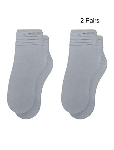 Image of uxcell Women Elastic Selvedge Cuffs Sheer Nylon Crew Socks 2 Pairs