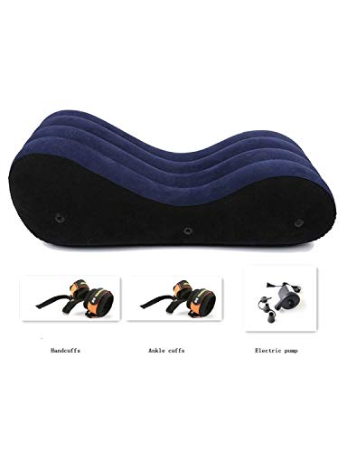 Shiyn Opblaasbare sofa, chaise longue, relaxstoel, yoga, 2 stuks, opblaasbaar, met elektrische luchtpomp - Afbeelding 7