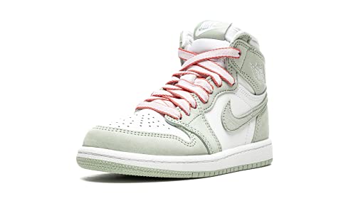 Nike Preschool Air Jordan 1 Retro High OG PS Seafoam, Seafoam/Healing Orange/White, 12.5 Little Kid4