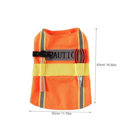 Disfraz decorativo para perro talla M naranja miniatura 2