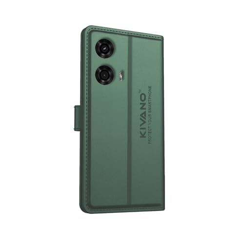 Image of Compatible with Motorola G34 5G / Motorola G45 5G Flip Cover | Leather Finish | Inside Pockets & Inbuilt Stand | Shockproof Wallet Style Magnetic Closure Back Cover Case
