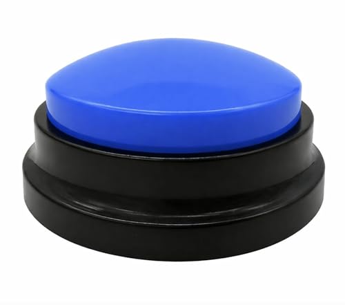 MarQo – RECORDABLE PRODUCTS Buzzer mit Sound und Aufnahmefunktion – Sprachrekorder Knopf für Klassenzimmer, Hundespielzeug Intelligenz & Talk – 30 Sek. Aufnahme, Laut & Wiederverwendbar