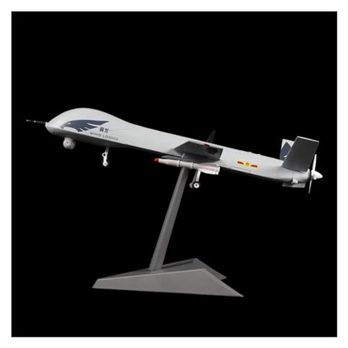 Modelo de dron Wing Loong a escala 1:26 réplica metálica de observación