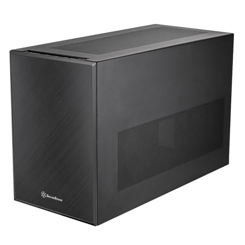 Gabinete para PC SilverStone Technology SUGO 17 Negro, formato shoebox, compatible con Micro-ATX, Mini-ITX y Mini-DTX, modelo SST-SG17B miniatura 1