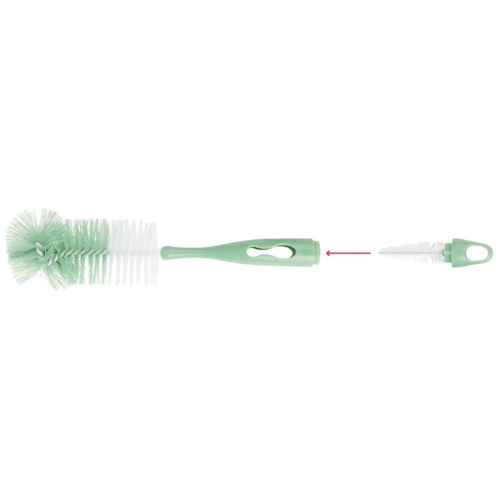 Badabulle Bottle brush for baby bottles soft green - Image 3
