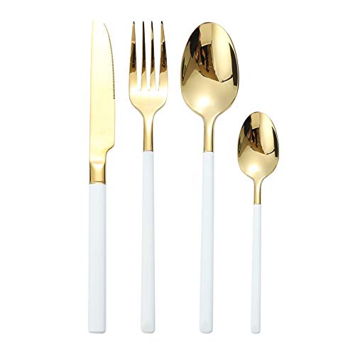 Couverts de cuillère et fourchettes or rose pour souvenirs précieux