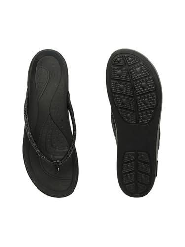 Image of ELLE Women Round toe platform heel slip-on sandal with Shimmer Detail