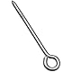 National Hardware Stanley N220-780 2151BC Schraubenöse aus Edelstahl, 6,35 mm x 12,7 cm, 1/4 x 5
