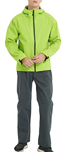 TOKY Mens rain Suit Lightweight Rainwear Raincoat Waterproof Shell (2 Pieces)