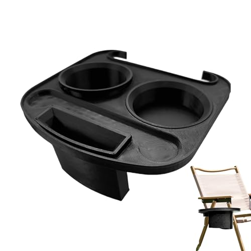 Bandeja de silla | Gancho para silla al aire libre con ranura para teléfono, fijación universal sin taladrar para piscina, exterior, jardín, fiestas y picnics