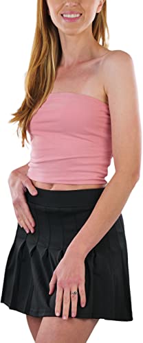 Image of ToBeInStyle Women's Cotton-Spandex Blend Stretchy Tube Top