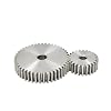 Bevel Gear Pinion Hardware Mechanical 1pcs Carbon Steel Mod 1 Spur Gear 28-43 Tooth Thick 10mm Metal Transmission Pinion(28 Teeth)