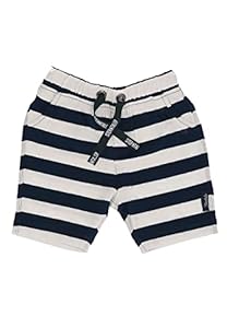 Sterntaler Baby Jungen Baby Shorts Kurze Hose mit Blockstreifen - Baby-Shorts, Kinder-Shorts, Kurze Hose mit Bindeband - waschbar - Marine, 56