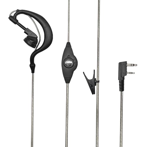 �C���J���C���z�� �Ў� �L�� Baofeng VVK Kenwood BeiFeng Quansheng Wouxun TYT Motorola �Ή� 3.5mm�E2.5mm L�^ 2�s�� �W���b�N ���m���� �C���i�[�^ ���E�����p ���|���� YAJOJO