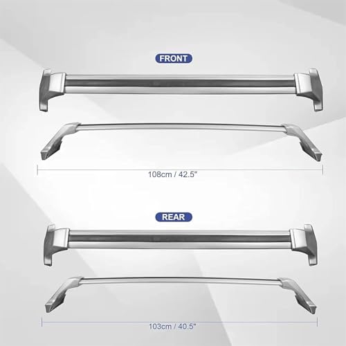 Barres transversales rail Cadillac XT5 en aluminium de qualité