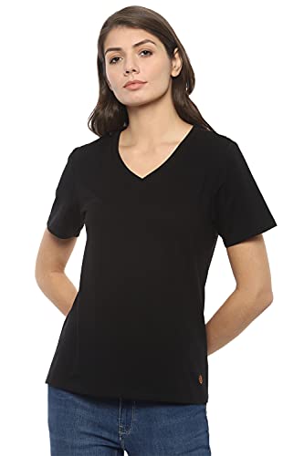 Image of Van Heusen Women's Solid Regular Fit T-Shirt