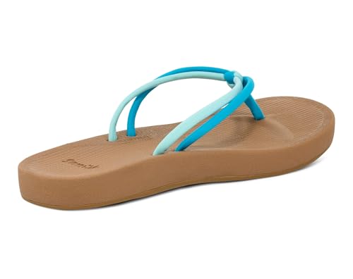 Image of Sanuk Womens Cosmic Sands | Water Resistant Flip Flops for Women | EVA Footbed With Arch Support | Women's Beach Sandals