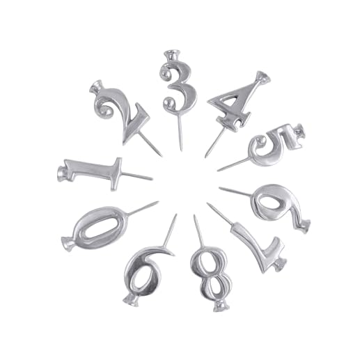 Mariposa Number Candle Holder Set | Silver | Brillante | Gifts | Candleholders | Recycled Sandcast Aluminum | Handmade in Mexico