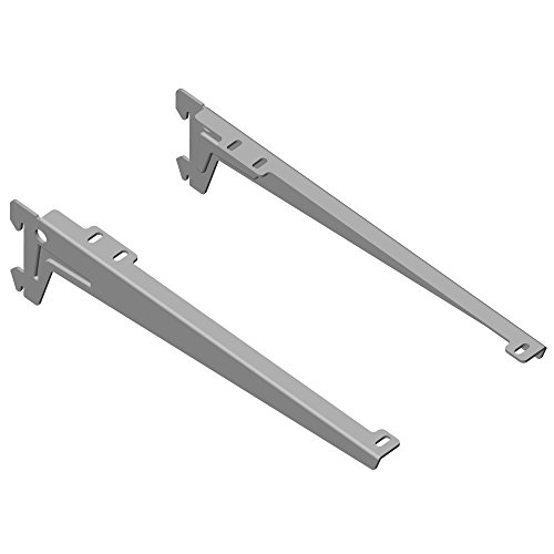 Price comparison product image Element System Winkelträger Bracket 1Row,  Set of 2,  5 Settings,  3 Colours,  Length 28 cm for Wooden Floors,  Wall Rail