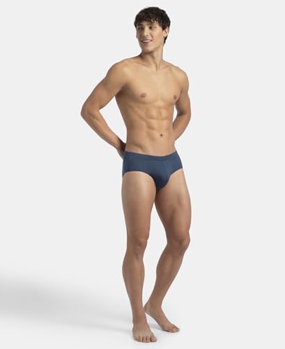 Image of Jockey 8035 Men Super Combed Cotton Solid Brief with Ultrasoft Concealed Waistband (Pack of 2)
