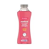 method Concentrated Laundry Detergent, Washing Liquid Fresh Peony Blush Scent,1 x 33 Washes, 1x 990ml
