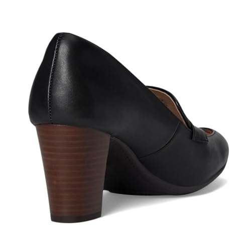 Image of SHODENSE Women Chunky Kitten Heel Pumps Shoes Round Closed Toe Slip On Suede Penny Loafers Matte Block Mid Heels Dress Loafer Almond Toe Comfort Oxford Shoes Office Work Classic Elegant 4-11 M US