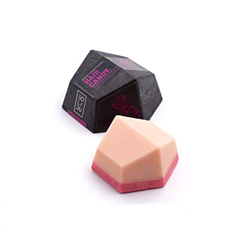 HAIR CANDY. Solid Hair Conditioner Bar with Organic Argan Oil & Shea Butter, Double-Sided and Biodegradable, Zero-Waste, Silicone Free, Vegan Conditioner for All Hair Types