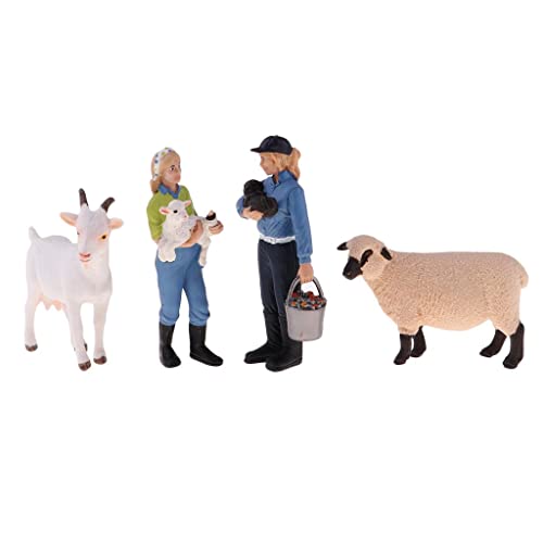 Colcolo Bauernhof Tiere Figuren Spielzeug Bauernhof Tiere Spielzeug Sets Figuren Puppenhaus Leben Szenen Dekor – Bild 7