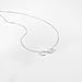 GUOKE Infinity Necklace for Women, 14K White Gold Plated Dainty Silver Necklace Simple Jewelry