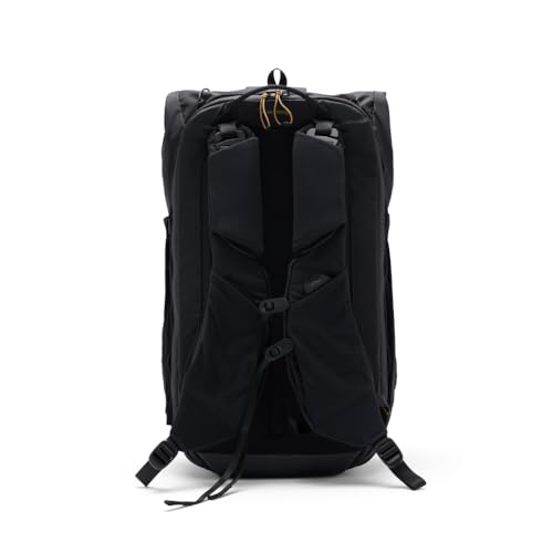 Peak Design Outdoor Backpack 25L, Black, Compact and Lightweight Frameless Daypack, Ultra Cinch Roll-Top Design, Ideal for Day Hikes, Camera Carry and Commuting, Versatile Backpack for Men and Women