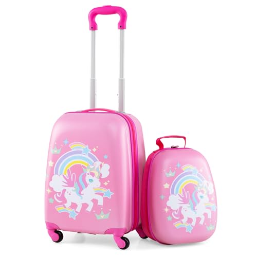 DREAMADE Valise Enfant 16" et Sac à Dos 12" avec
