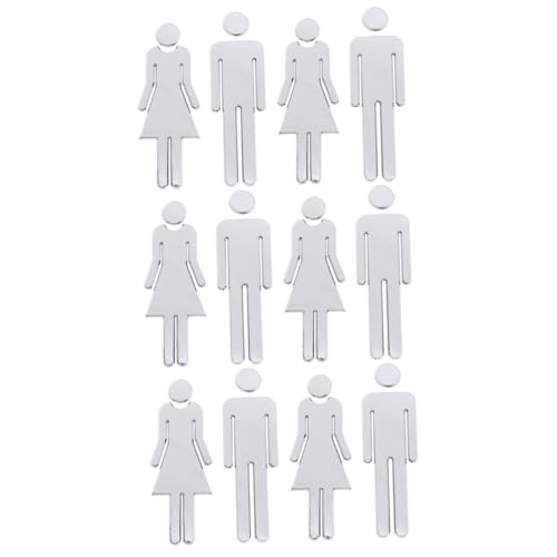 Plaques de signalisation pour lavabo et salle de bain | Set de 12 pièces