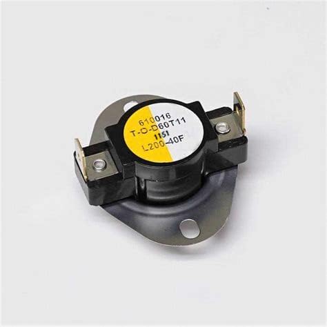 Supco L200-40F L-Series Snap-Action SPST Limit Control Thermostat | 200°F Open, 160°F Close | High-Temperature Protection for HVAC, Dryers, Furnaces, and Appliances