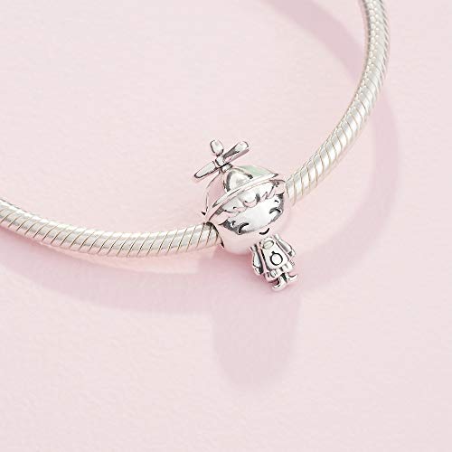 Abalorio para niño pequeño compatible con pulseras de plata 4