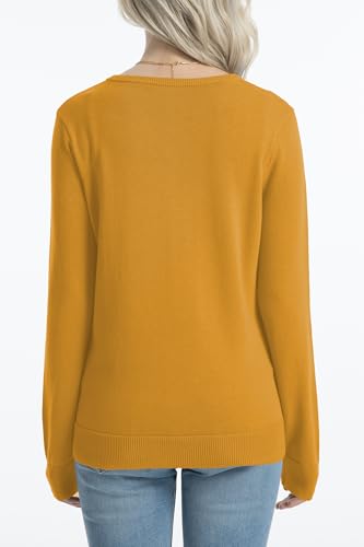 Image of QUALFORT Women's 100% Cotton Lightweight Cardigans Long Sleeve Knitted Button Down Sweater