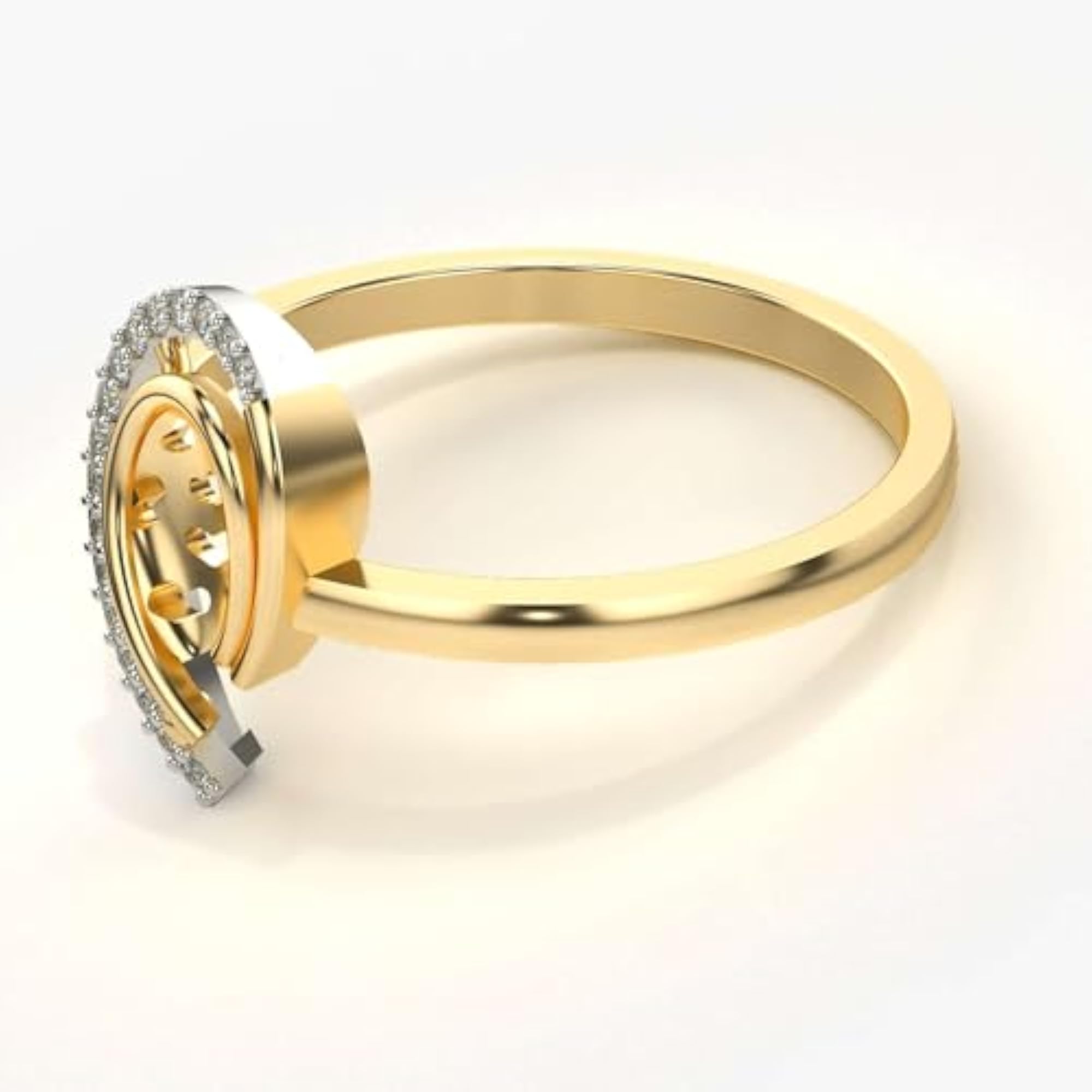 Women's Stylish Sterling Silver & Certified Lab Grown Diamond Ring, 0.07cts