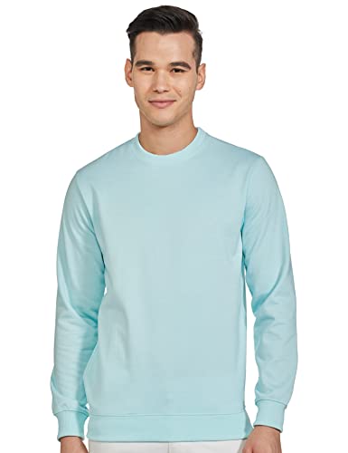 Image of The Indian Garage Co Men Regular Fit Solid Crew Neck Overhead Sweatshirt