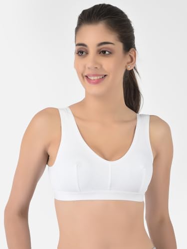 Image of Softline Women's 100% Cotton Wired Non-Padded Molded Sports Bra Combo | High-Support & Breathable Activewear | Soft & Durable for Workouts & Everyday Wear (Pack of 2)